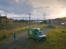 A van in an isolated industrial location @ Sequel Prod / RTBF / Proximus