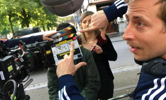 Baraki on set Baraki on set